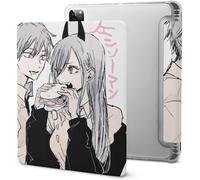 Étui Pour Ipad Pro 2021 Power Chainsaw Man Avec Porte-Stylo, Résistant Aux Chocs, Veille/Réveil Automatique, Housse De Protection Transparente Pour Tablette 11 Pouces