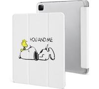 Étui Pour Ipad Pro 2021 Snoopy Woodstock 12,9 Pouces, Type Ordinateur Portable, Support À Trois Volets Avec Porte-Stylo, Veille/Réveil Automatique