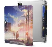 Étui Pour Ipad Pro 2021 Voices Of The Stars Mikako Nagamine Et Noboru Terao Avec Plumier, Résistant Aux Chocs, Veille/Réveil Automatique, Housse De Protection Transparente Pour Tablette 11 Pouces