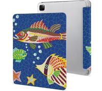 Étui Pour Ipad Pro 2021 Yayoi Kusama 12,9 Pouces, Type Ordinateur Portable, Support À Trois Volets Avec Porte-Stylo, Veille/Réveil Automatique