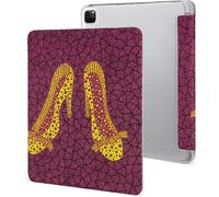 Étui Pour Ipad Pro 2021 Yayoi Kusama 12,9 Pouces, Type Ordinateur Portable, Support À Trois Volets Avec Porte-Stylo, Veille/Réveil Automatique