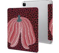 Étui Pour Ipad Pro 2021 Yayoi Kusama 12,9 Pouces, Type Ordinateur Portable, Support À Trois Volets Avec Porte-Stylo, Veille/Réveil Automatique