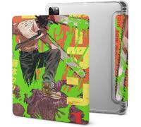 Étui Pour Ipad Pro Chainsaw Man Manga Series 2021 Avec Porte-Stylo, Résistant Aux Chocs, Veille/Réveil Automatique, Housse De Protection Transparente Pour Tablette 11 Pouces