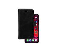 Etui pour iPhone 11 Pro Folio 2 en 1 Modèle Lynge en Cuir avec Porte-Cartes Noir