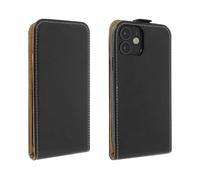 Étui pour iPhone 12 / 12 Pro Clapet Vertical Protection Porte-carte Noir