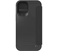 étui pour iPhone 12/12 Pro - Tissu - Étui à rabat Gear4 - Noir