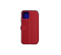 Etui pour iPhone 12/iPhone 12 Pro Folio Premium avec Porte-Cartes Rouge