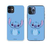 Étui pour iPhone 12 - iPhone 12 Pro Officiel de Lilo & Stitch Stitch Bleu pour protéger Votre Mobile. Coque pour Apple en Silicone Souple avec Licence Officielle Disney.