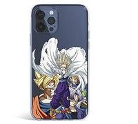 Étui pour iPhone 12 - iPhone 12 Pro officiel Dragon Ball Guerreros Saiyans pour protéger votre mobile. Coque pour Apple en silicone souple avec licence officielle Dragon Ball