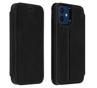 Étui pour iPhone 12 Mini Cuir Porte-carte Fonction Support Vidéo Akashi Noir
