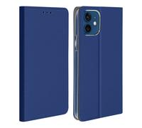 Étui pour iPhone 12 Mini Housse Folio Porte-carte Fonction Support Bleu