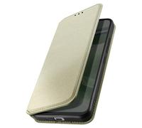 Étui pour iPhone 12 Mini Porte-carte Support Vidéo Clapet Magnétique Or