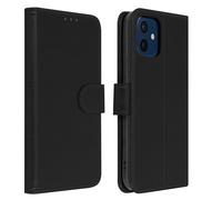 Étui pour iPhone 12 Mini Protection avec Porte-carte Fonction Support Noir