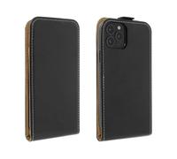 Étui pour iPhone 12 Pro Max Clapet Vertical Protection Porte-carte Noir