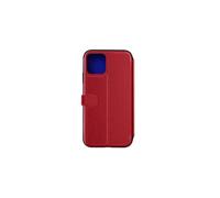 Etui pour iPhone 12 Pro Max Folio Premium avec Porte-Cartes Rouge