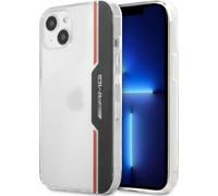 Étui pour iPhone 13 6,1" Housse AMG PC TPU Transparent Noir Red Line