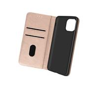 Etui pour iPhone 13 Clapet Portefeuille Fonction Support Vidéo Rose champagne