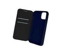 Etui pour iPhone 13 Mini Clapet Portefeuille Fonction Support Vidéo Bleu