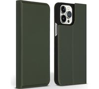 Accezz Étui de télephone Slim Folio en cuir de qualité supérieure pour iPhone 13 Pro Max - Vert