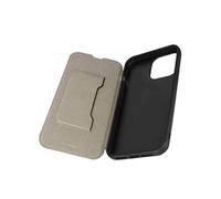 Etui pour iPhone 13 Pro Max Cuir Véritable Porte-carte Support Vidéo Noir
