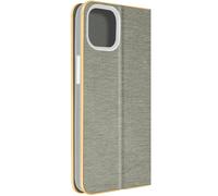 Etui pour iPhone 14 Porte carte et Support vidéo Gris