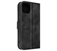 Étui pour iPhone 14 Clapet Portefeuille Support Vidéo Soft-touh Noir