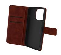 Étui pour iPhone 14 Pro Folio Portefeuille Support Vidéo Mat Soft Touch marron