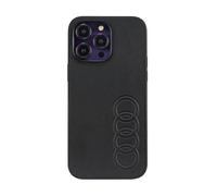 Étui pour iPhone 14 Pro Max - Audi - Cuir Synthétique - Noir - Semi-rigide - Mixte