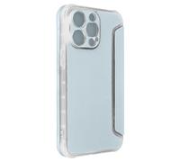 Etui pour iPhone 14 Pro Max Clapet Magnétique Porte Carte Piano Book bleu pâle