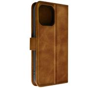 Étui pour iPhone 14 Pro Max Clapet Portefeuille Support Vidéo Soft-touh Marron