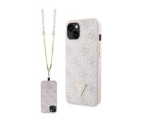 Étui pour iPhone 14 Pro Max - Guess - Crossbody 4G - Rose - Semi-rigide - Mixte