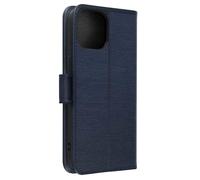 Étui pour iPhone 15 Plus - AVIZAR - Chesterfield - Fonction Support - Bleu