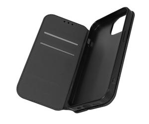 Étui pour iPhone 15 Porte-carte Support Vidéo Clapet Magnétique Noir