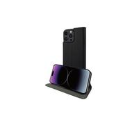 Etui pour iPhone 15 Pro Edition Folio Stand avec Emplacement de Cartes Noir