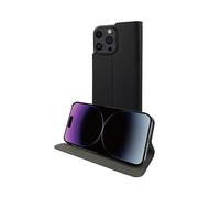 Etui pour iPhone 15 Pro Max Edition Folio Stand avec Emplacement de Cartes Noir