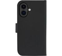19twenty8 Coque folio magnétique MagSafe Lynge iPhone 16 cuir, fonction stand, noir