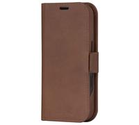 Étui pour iPhone 16 Pro Compatible Folio 2 en 1 Modèle Lynge, Marron