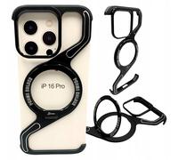 Étui pour iPhone 16 Pro, coque blindée MagSafe en métal avec support en titane