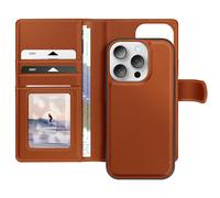 Mayaxess Étui pour iPhone 16 Pro Coque Détachable Marron