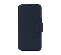 Decoded Étui portefeuille 2‑en‑1 MagSafe pour iPhone 16 Pro – Cuir ECCO, Bleu marine