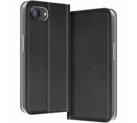 Etui pour iPhone 16e Clapet Porte-carte Magnétique Noir