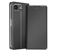 Étui pour iPhone 16e Effet Satiné Porte-Carte Support Vidéo Dux Ducis Noir