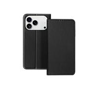 Etui pour iPhone 17 Pro en Cuir avec Portes Cartes et Support Vidéo Noir