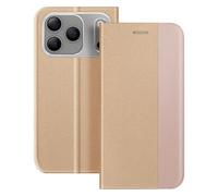 Étui pour iPhone 17 Pro Série Sensitive avec Fonction Support en Tissu Dorée