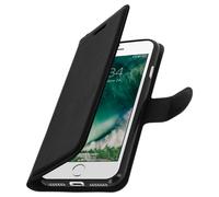 Coque et étui téléphone mobile Avizar Etui iPhone SE 2022 / 2020 et 8 / 7 à Clapet Portefeuille - Noir