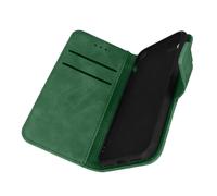 Étui pour iPhone SE 2022 / 2020 et 8 / 7 Effet Daim Portefeuille Support Vert