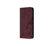 Etui Pour Itel S25 Ultra 4G Portefeuille Couverture Livre De Protection Flip Folio Cuir PU Titulaire De La Carte De Crédit Rouge