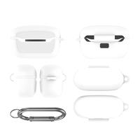Étui pour JBL Endurance Race 2, étui de Protection en Silicone pour Casque Audio, Souple, Anti-poussière et Antichoc (Blanc)