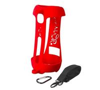Etui pour JBL Pulse 5, étui pour Haut-Parleur Bluetooth sans Fil, étui de Voyage en Silicone pour l'extérieur, Coque de Protection Portable avec Mousqueton de Fixation (Rouge)