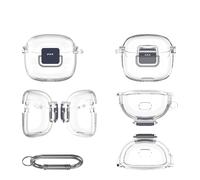 Étui pour JBL Tune Flex 2, étui de Protection en TPU pour écouteurs sans Fil, Housse Souple Antichoc pour Casque avec Crochet (Transparent)